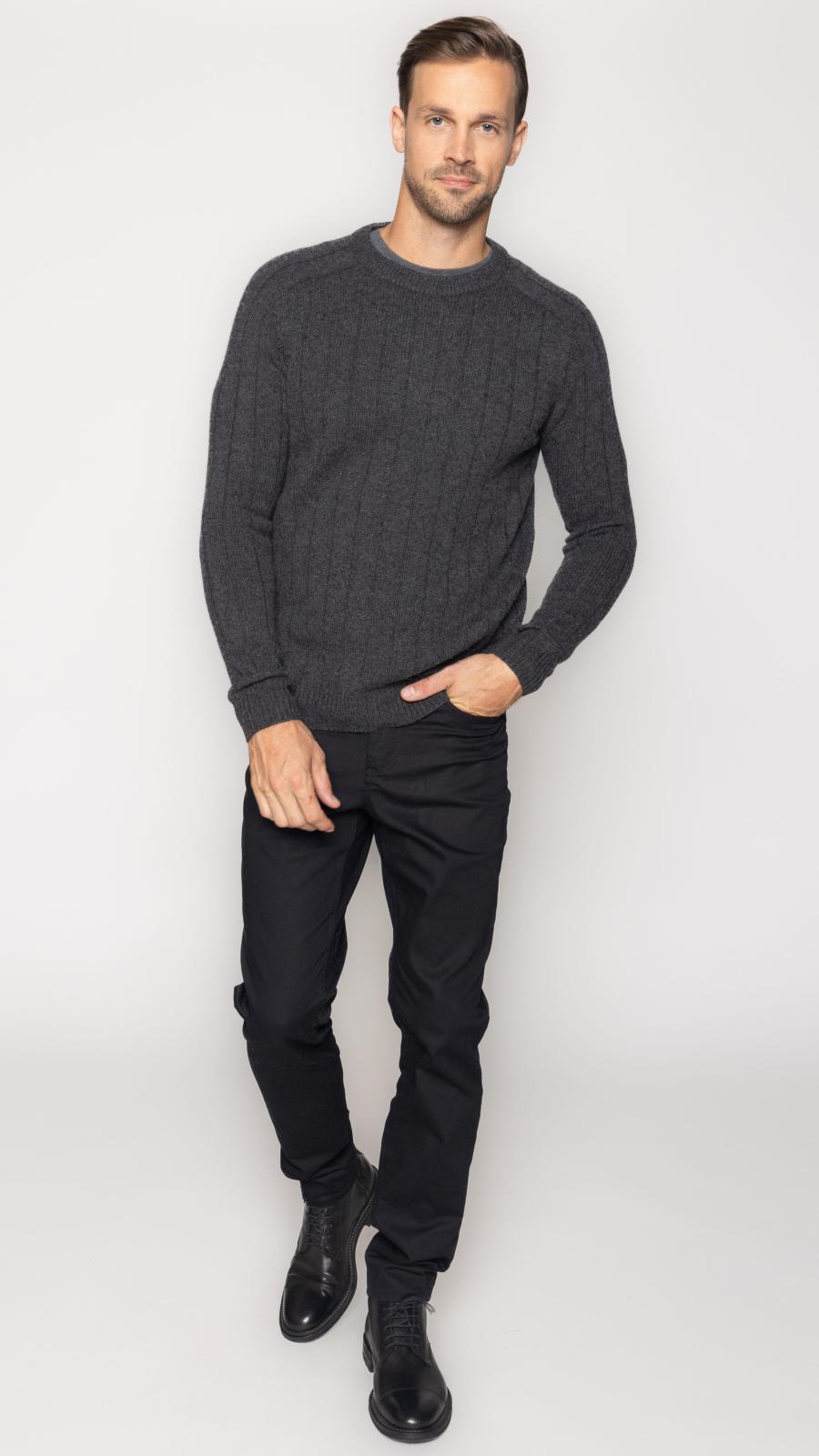 Ribbed Crew Pullover