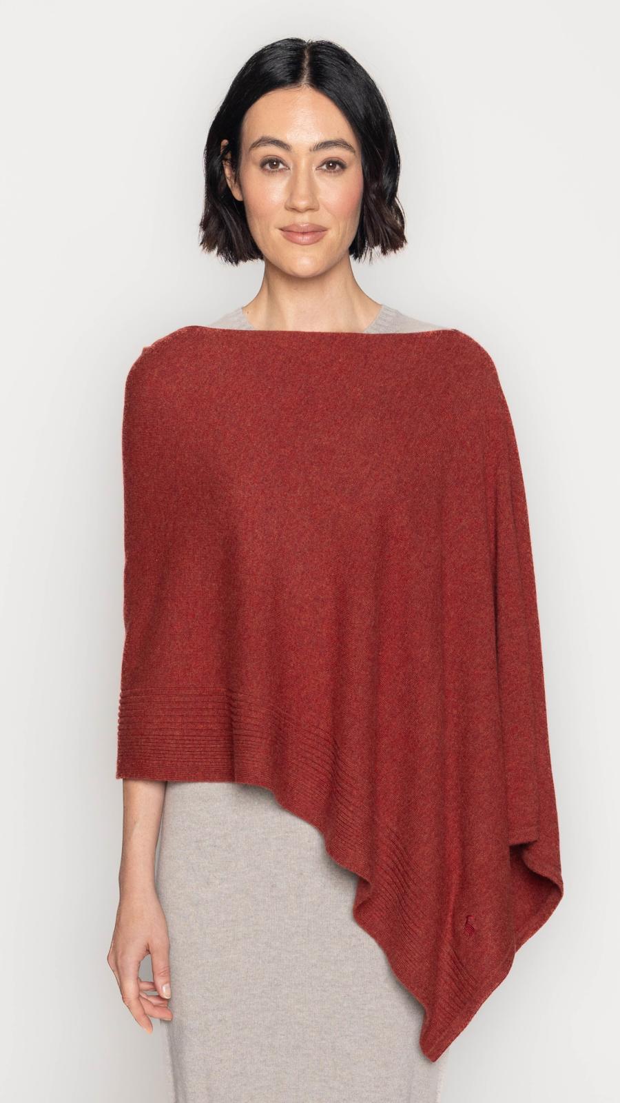 Diagonal Poncho Scarf